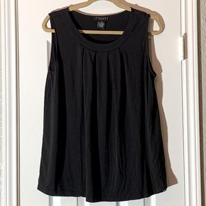 Black Polyester Tank Top